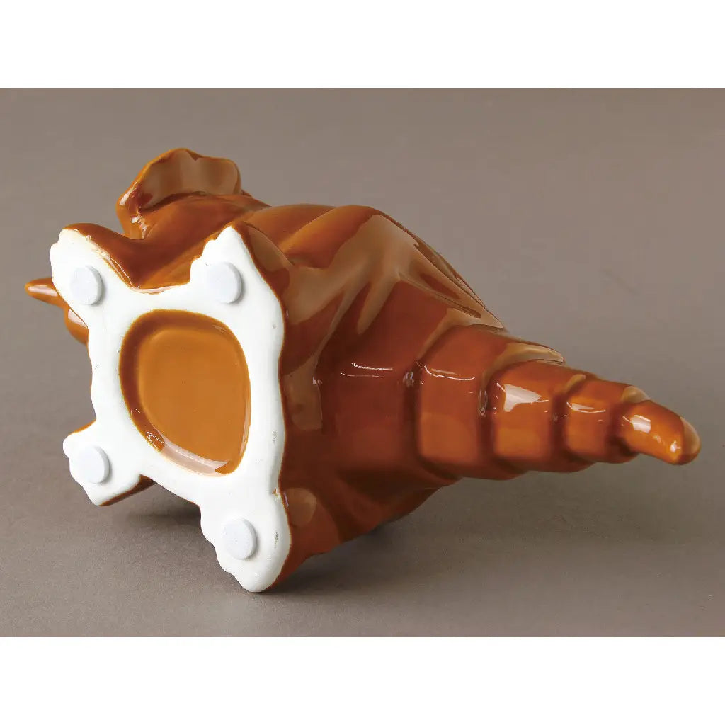 Dinosaur Ceramic Pot Triceratops Brown