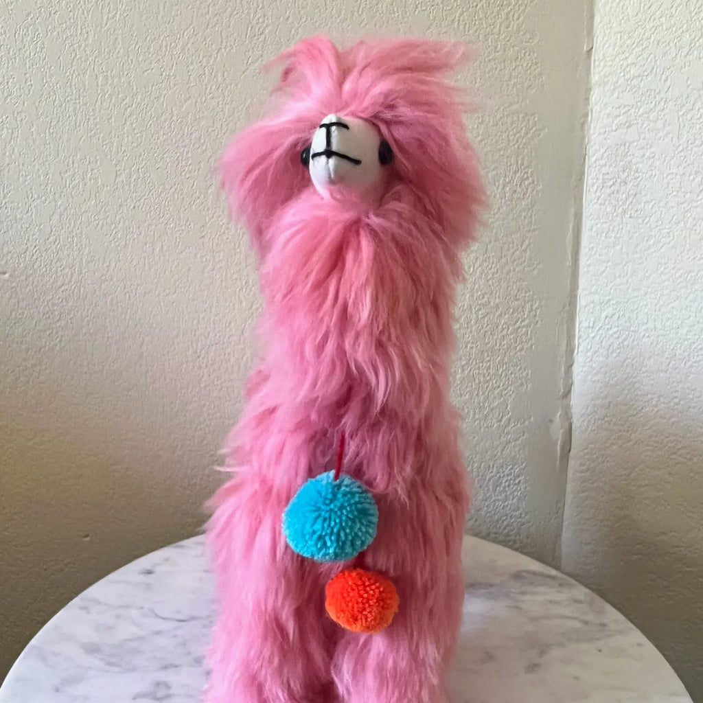 Jumbo Alpaca Stuffed Pink