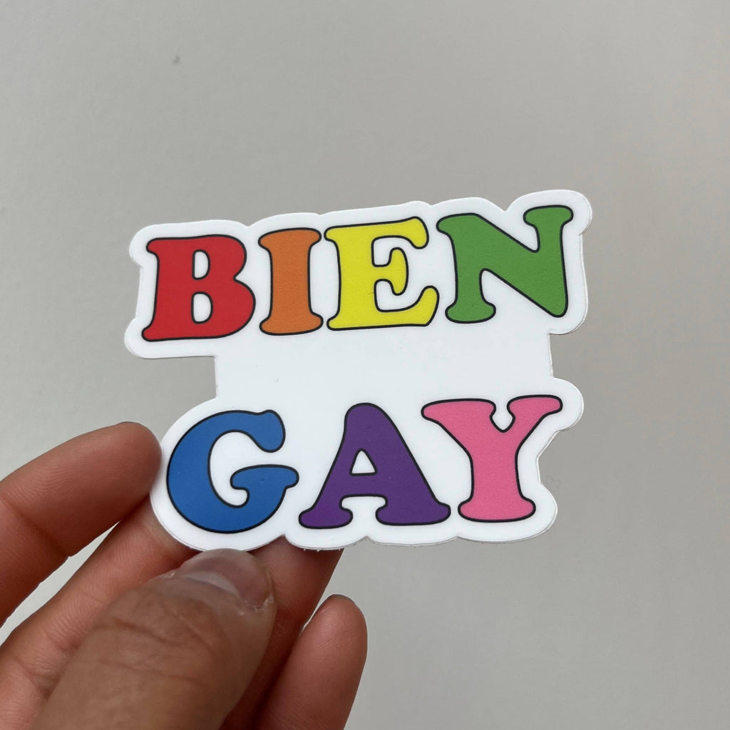 Bien Gay Sticker in hand