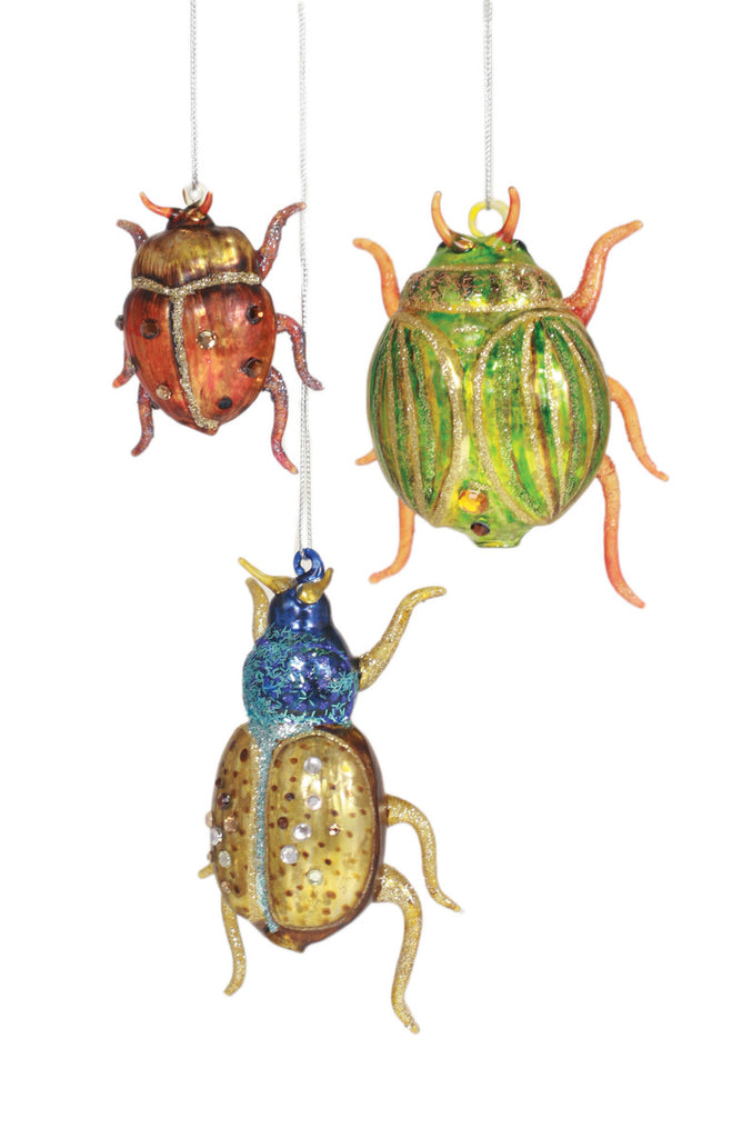 Glitter Beetle Ornament