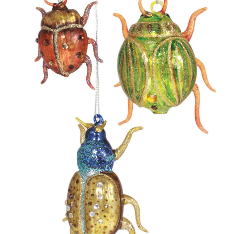 Glitter Beetle Ornament