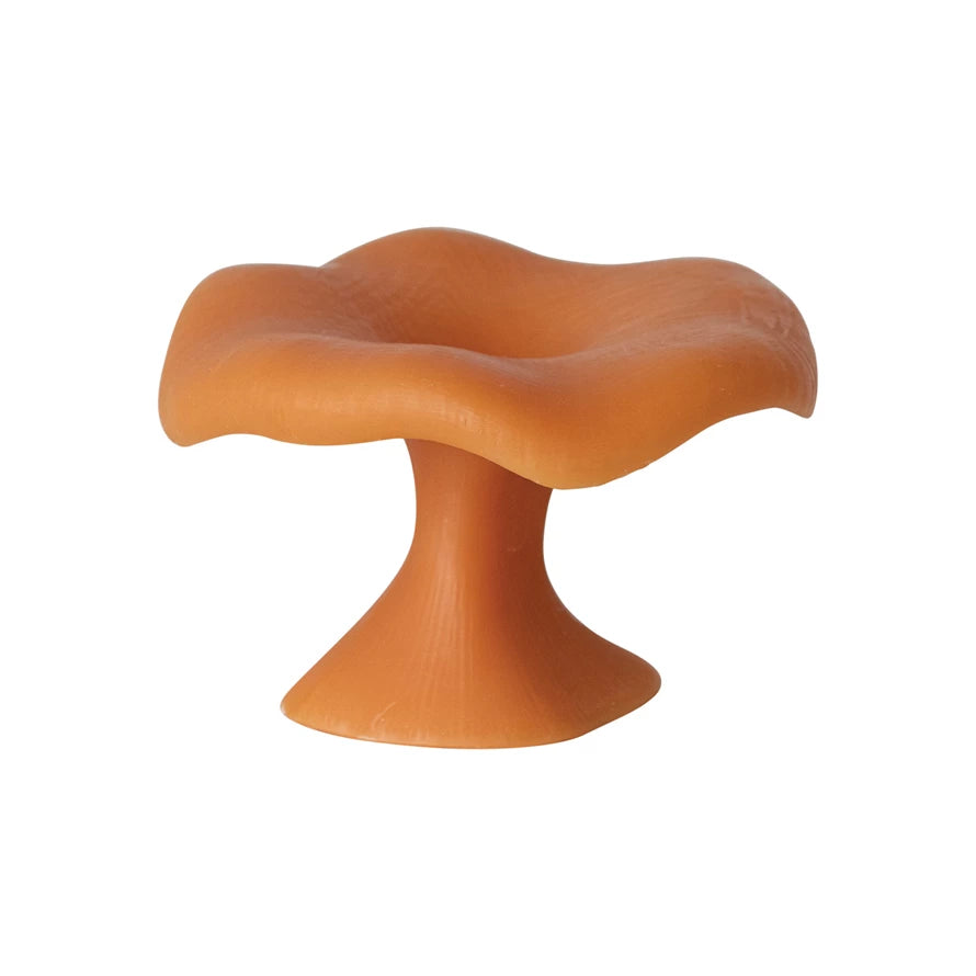 Mushroom Candle - Unscented  in Orange Spice color