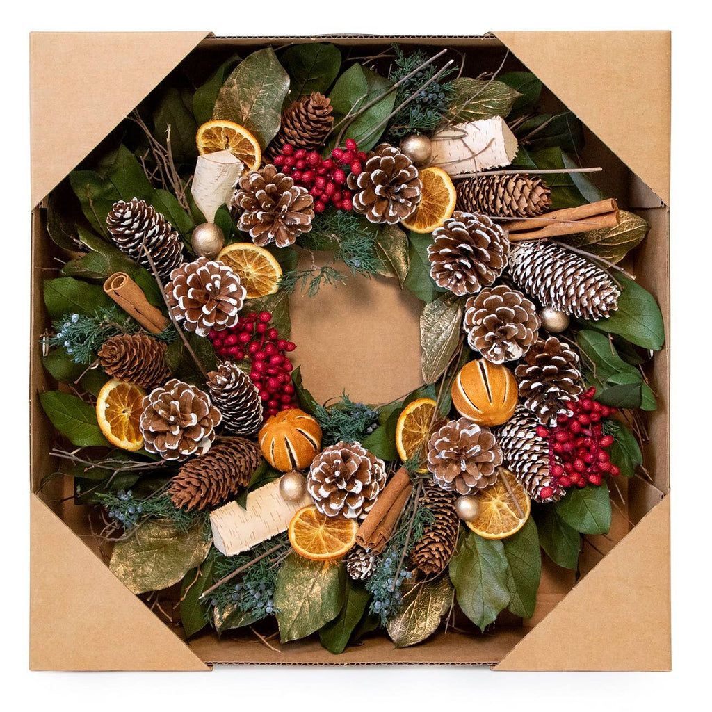 Cinnamon Orange & Pinecone Wreath