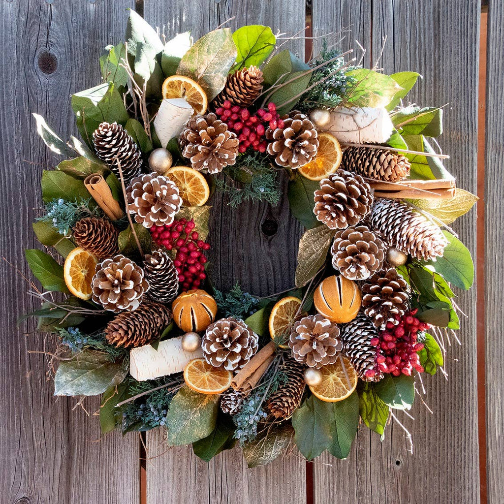 Cinnamon Orange & Pinecone Wreath