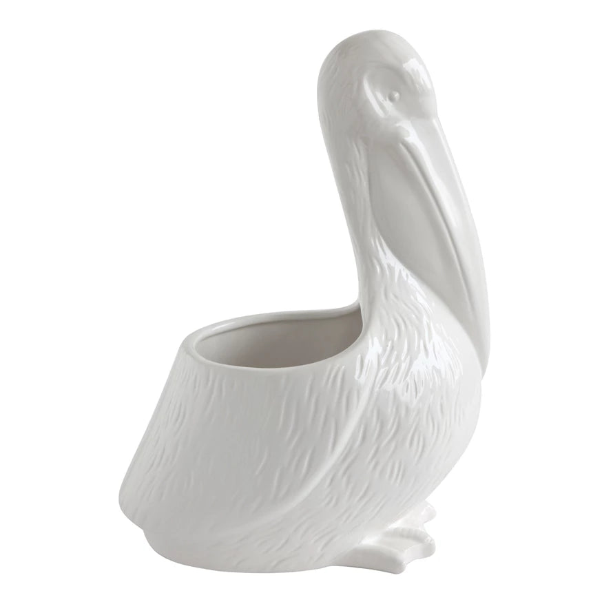 Ceramic Pelican Planter - for 5in pot