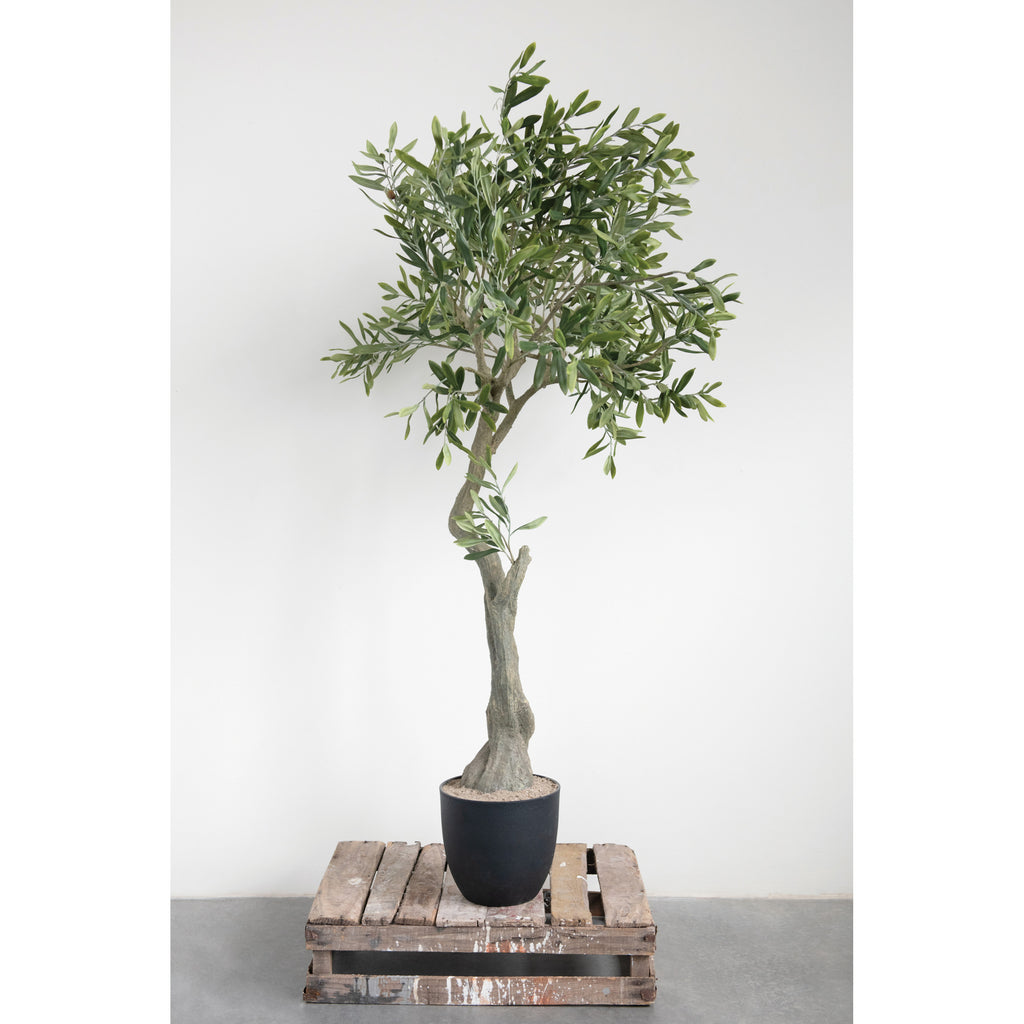 5ft Tall Olive Tree in Pot - Faux