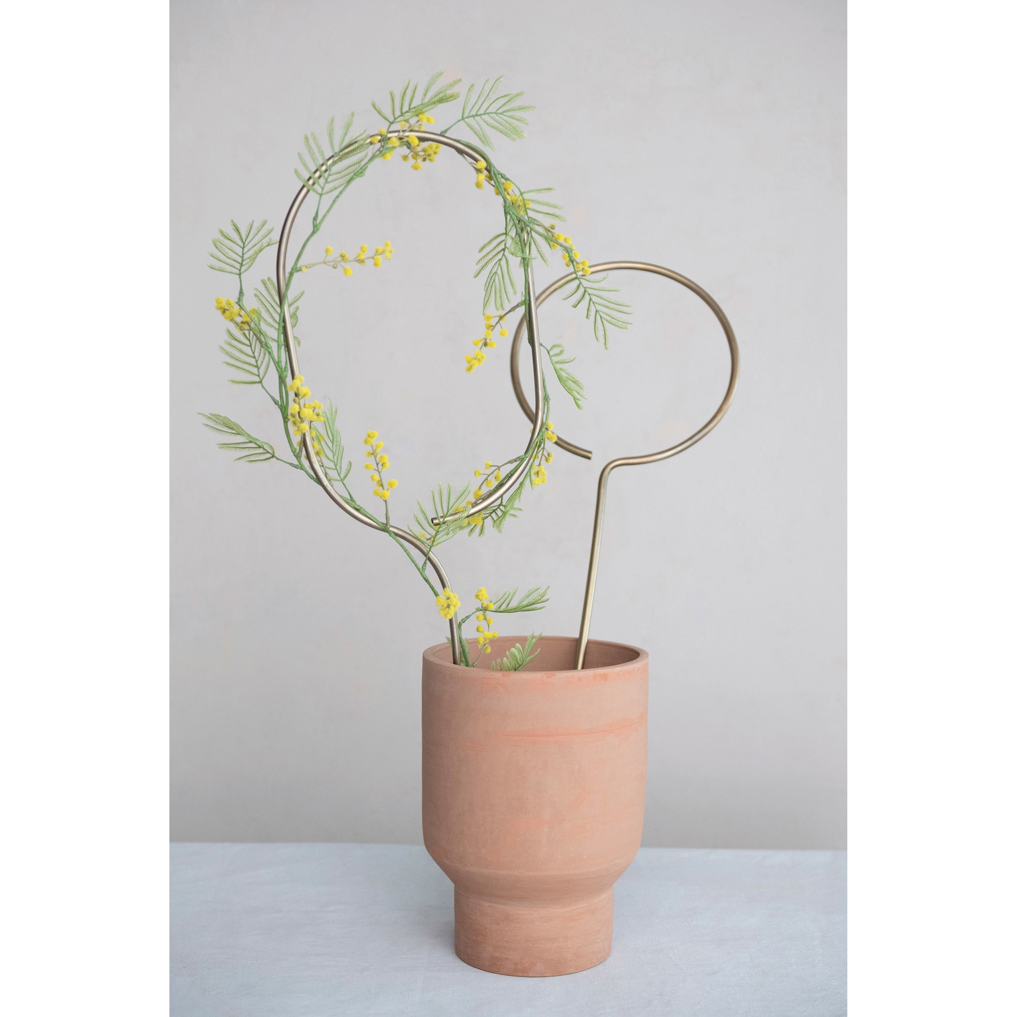 brass plant trellis Brass Geometric Trellis Oval