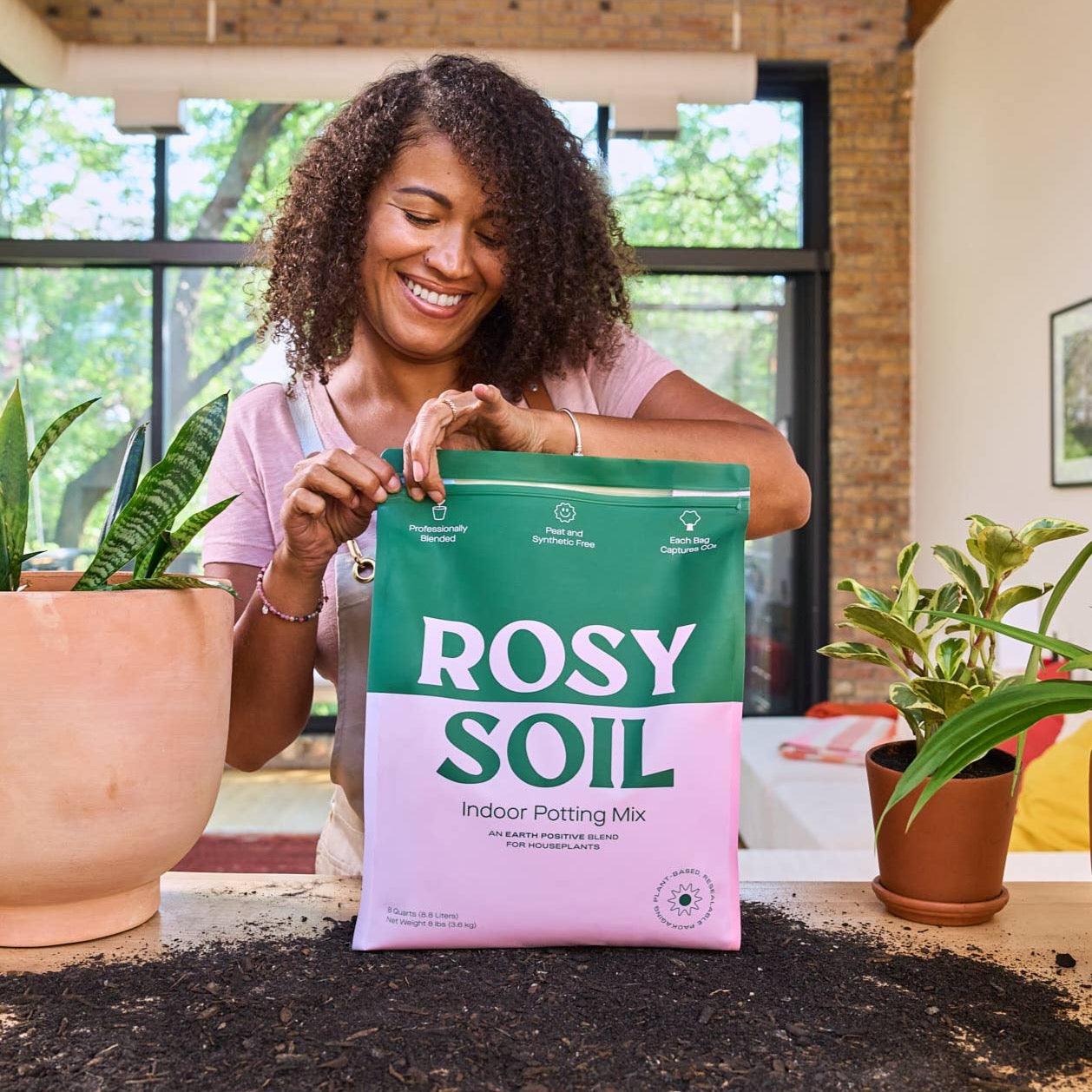 indoor plant potting soil mix 8qt Organic potting soil mix, indoor, houseplant & herbs