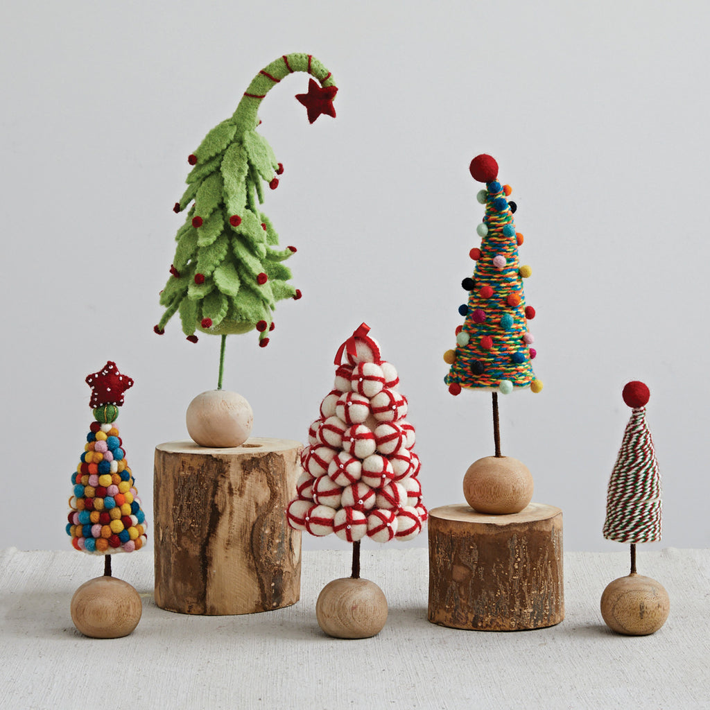 Handmade Wool Felt Twisty Tree