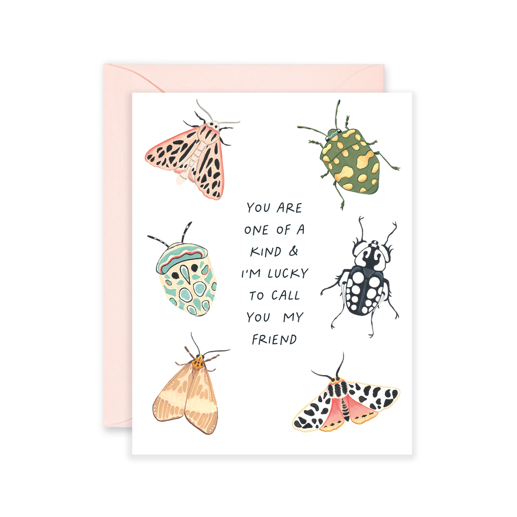 Unique Bug - Galentines Day Love Card & Friendship Card