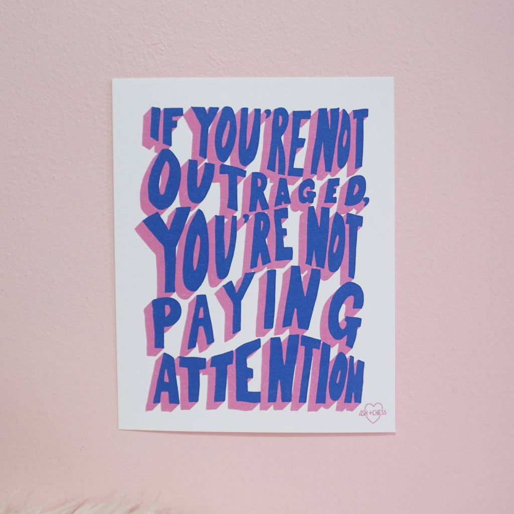 8" x 10" Outraged Art Print