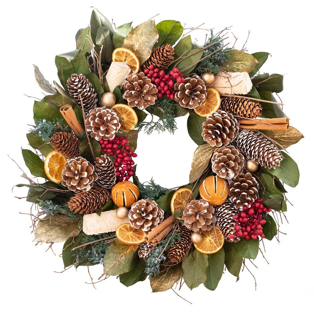 Cinnamon Orange & Pinecone Wreath