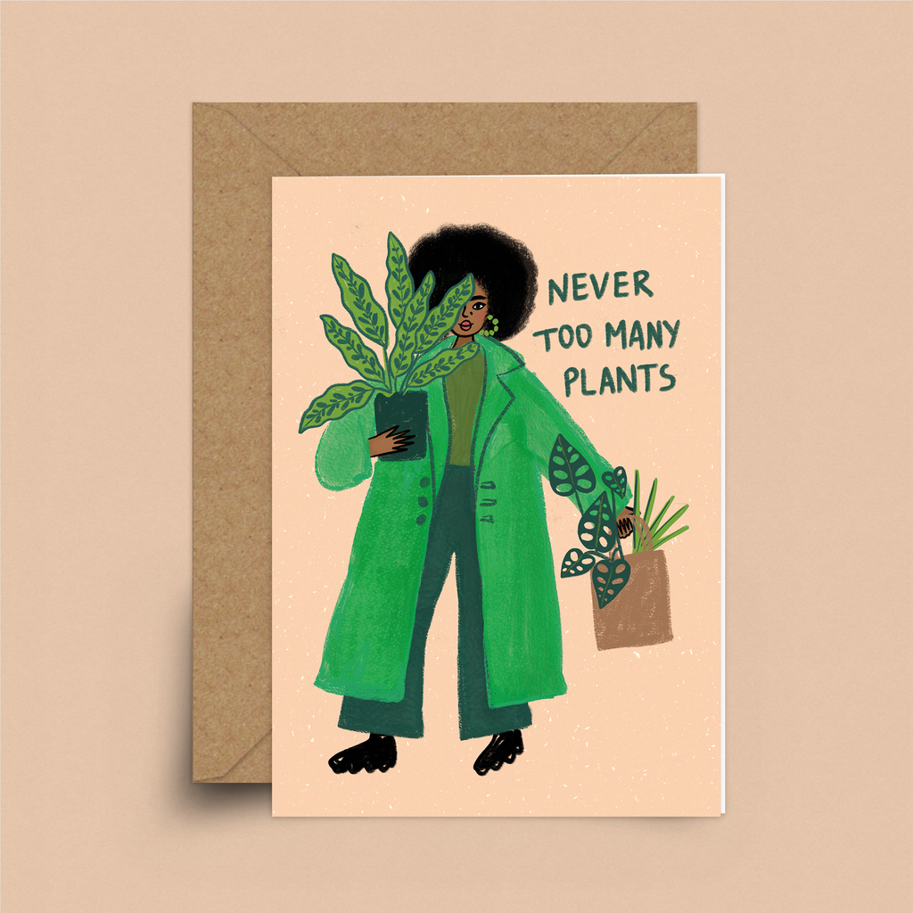Never Too Many Plants Card