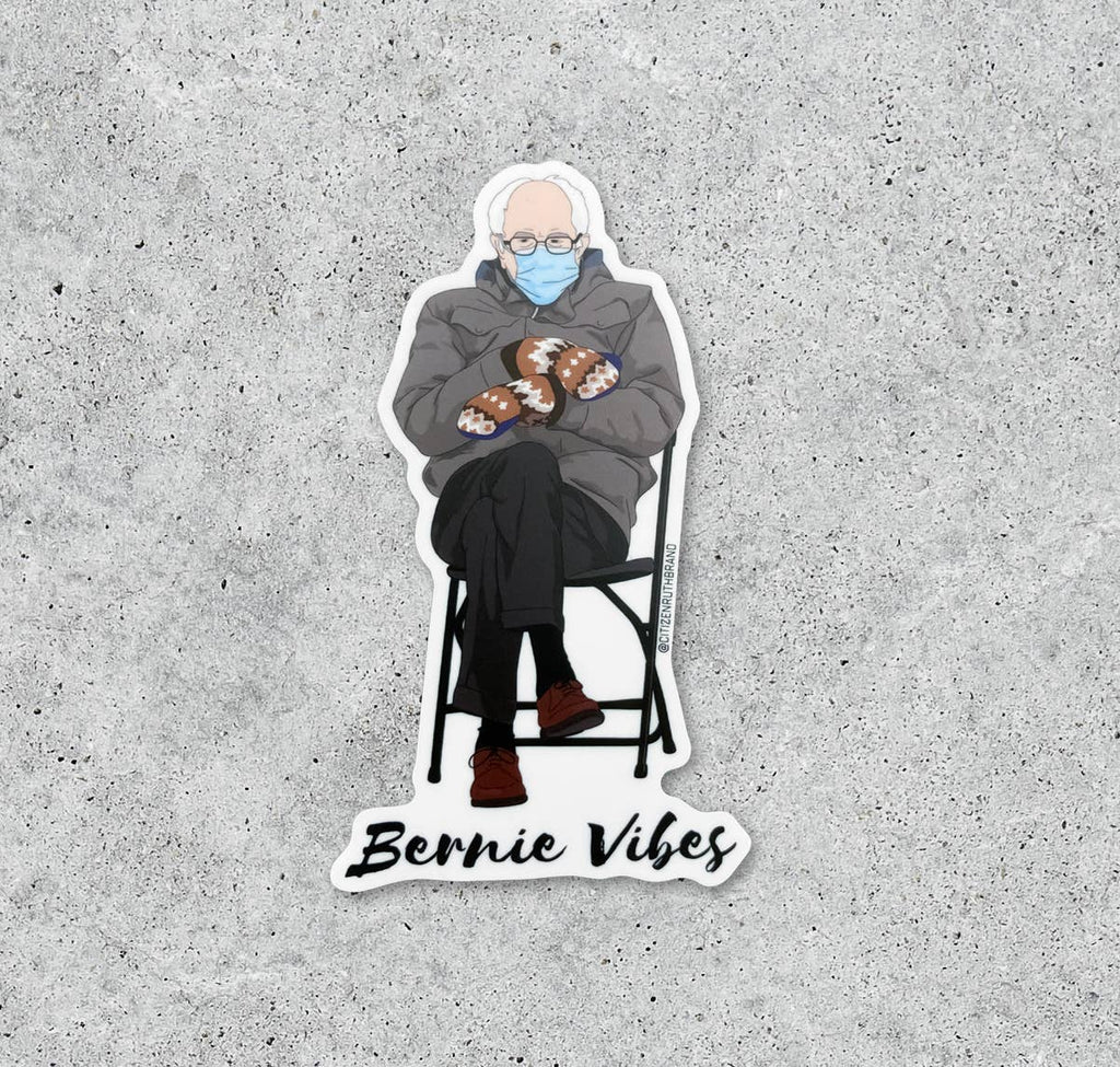 Bernie Mittens Sticker