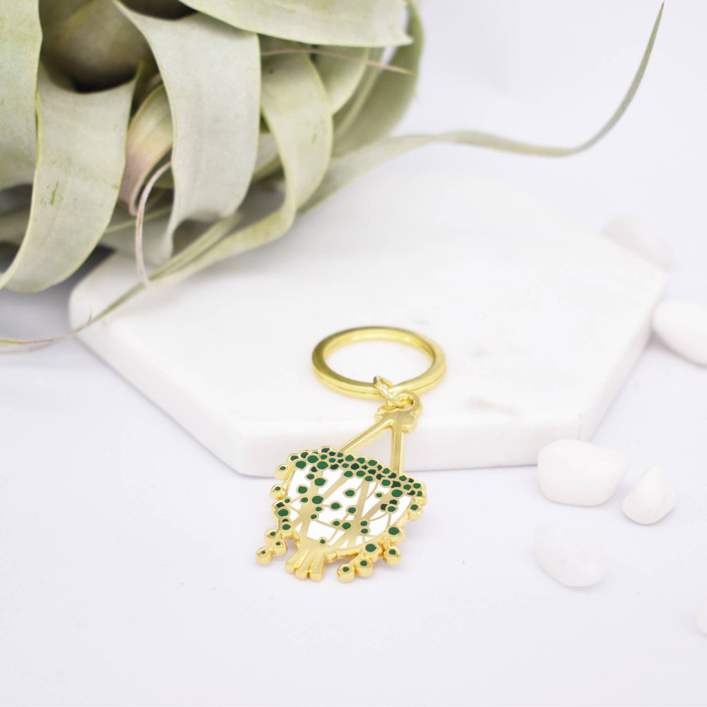 Plant Scouts - String of Pearls Enamel Keychain
