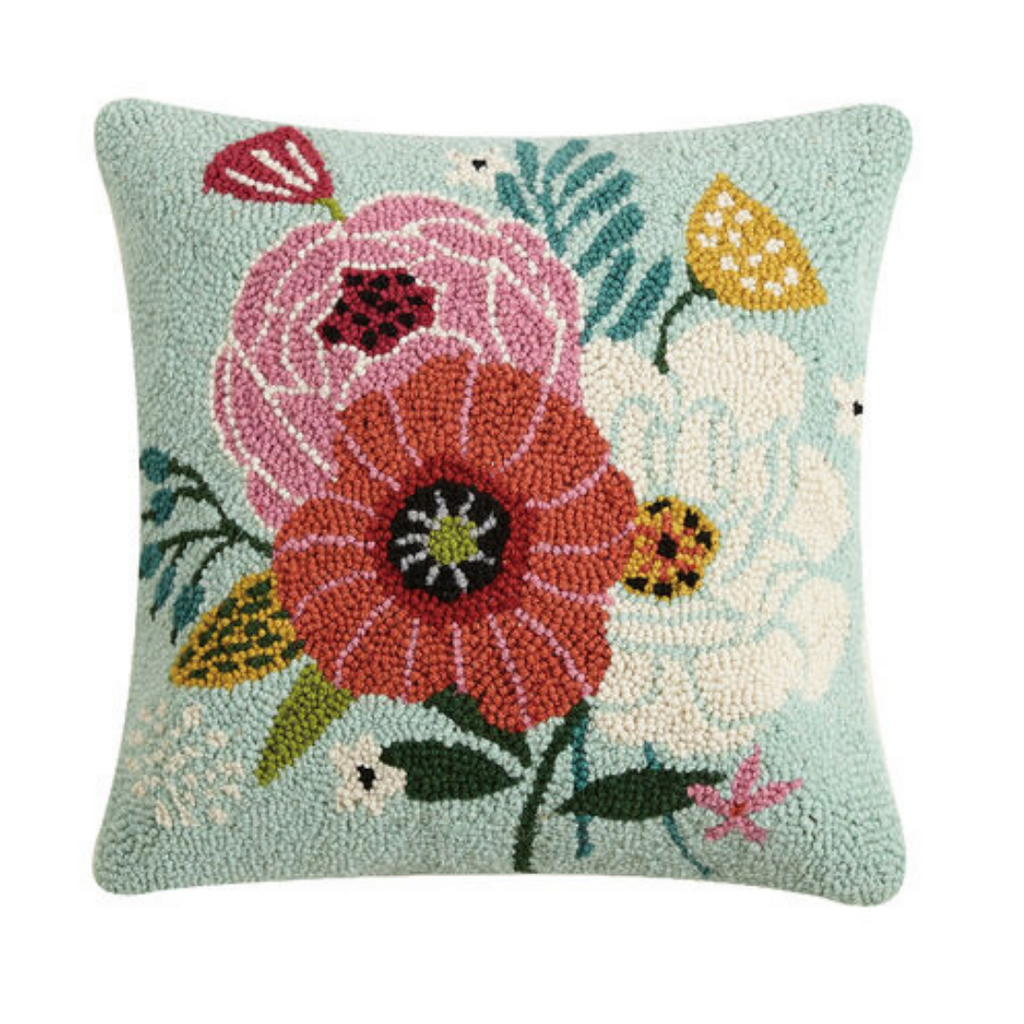Chic Blooms Hook Pillow