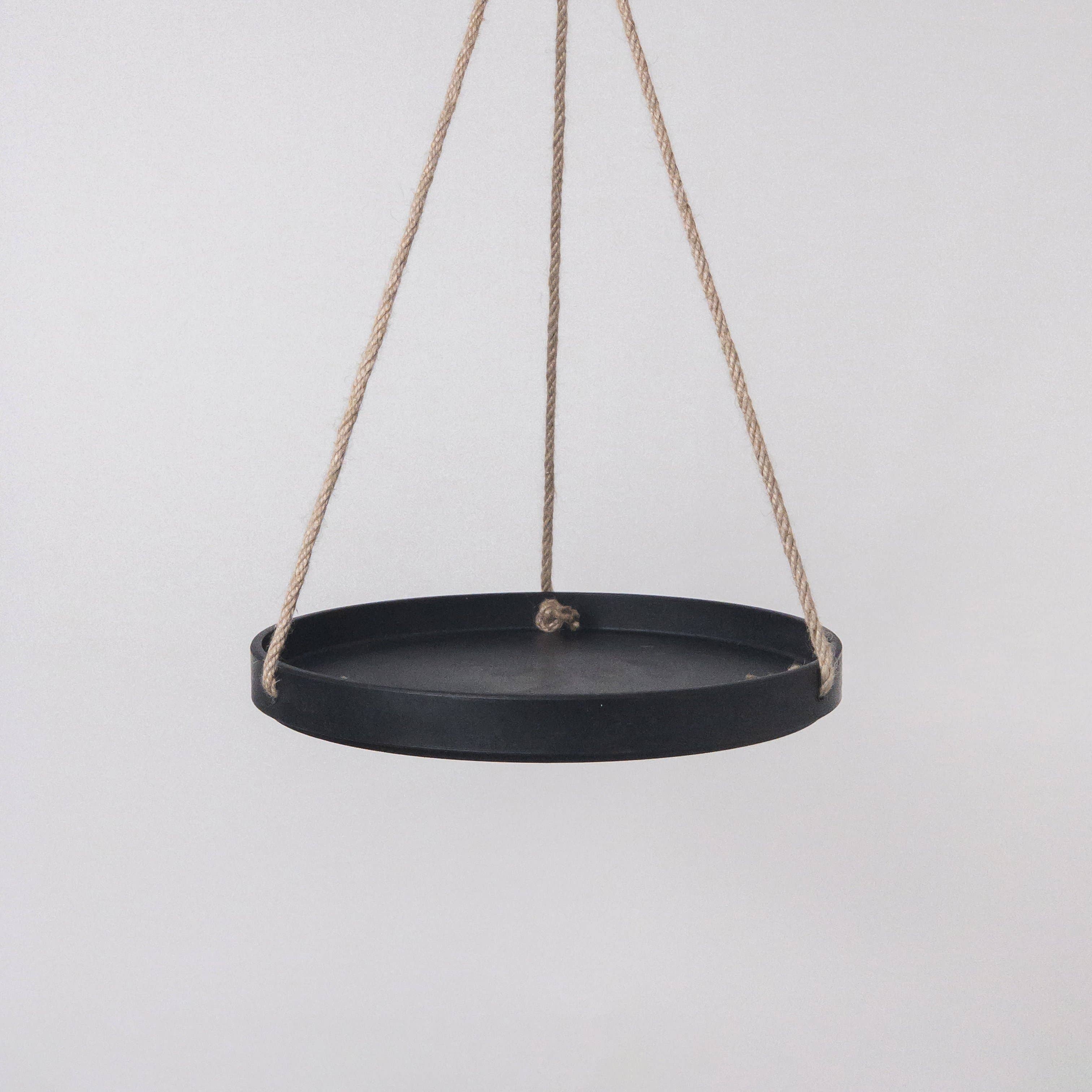 black chain for hanging plants 10" Hanging Tray