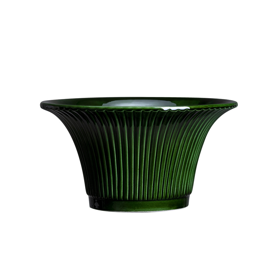 9-12in Green Emerald Glazed Daisy Pot - Bergs Potter