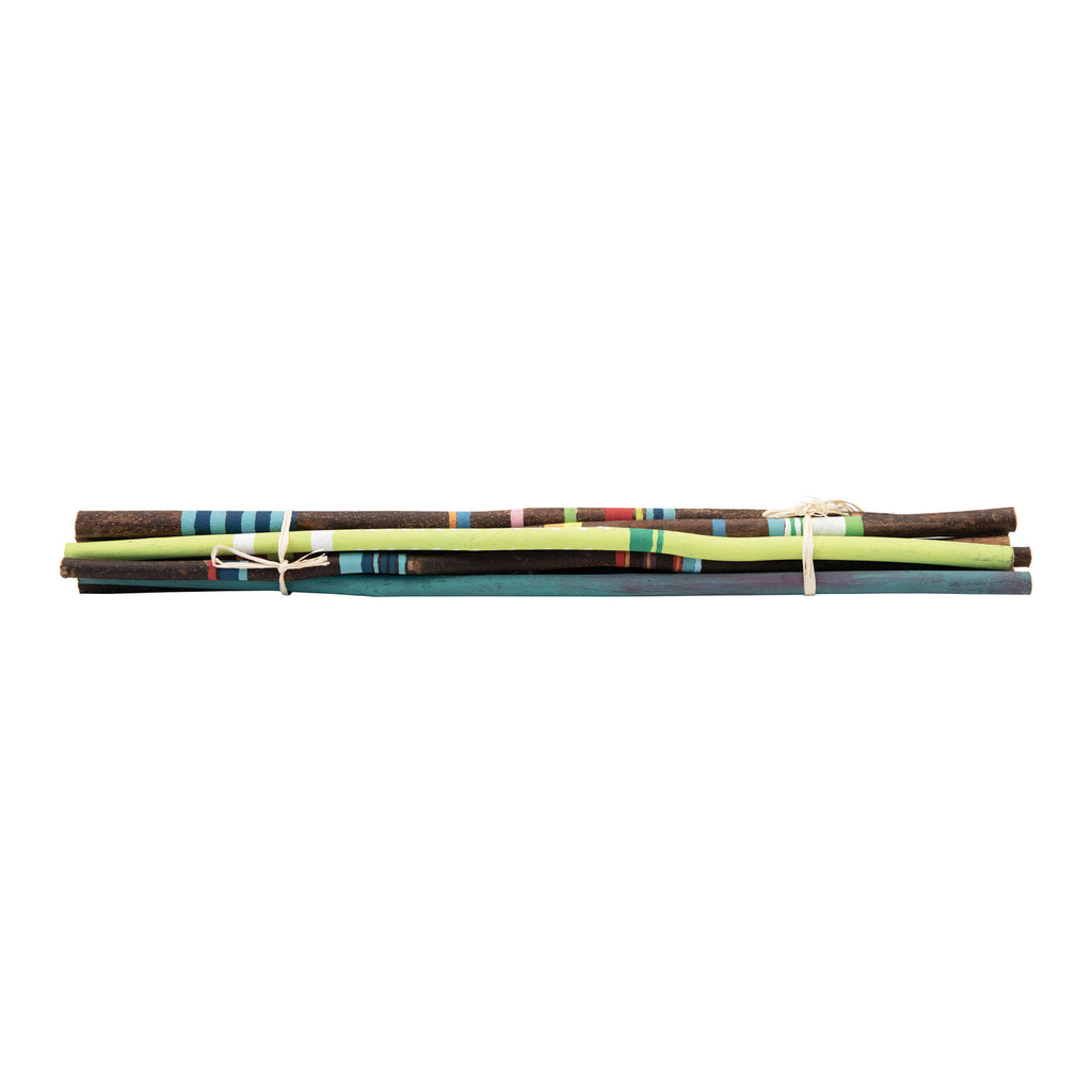 Hand-Painted Acacia Wood Stick - 24in