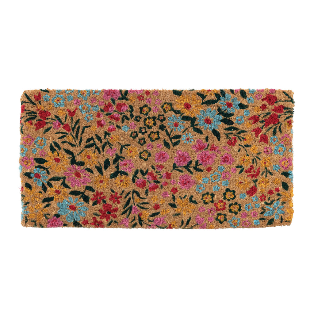 Coir Floral Doormat