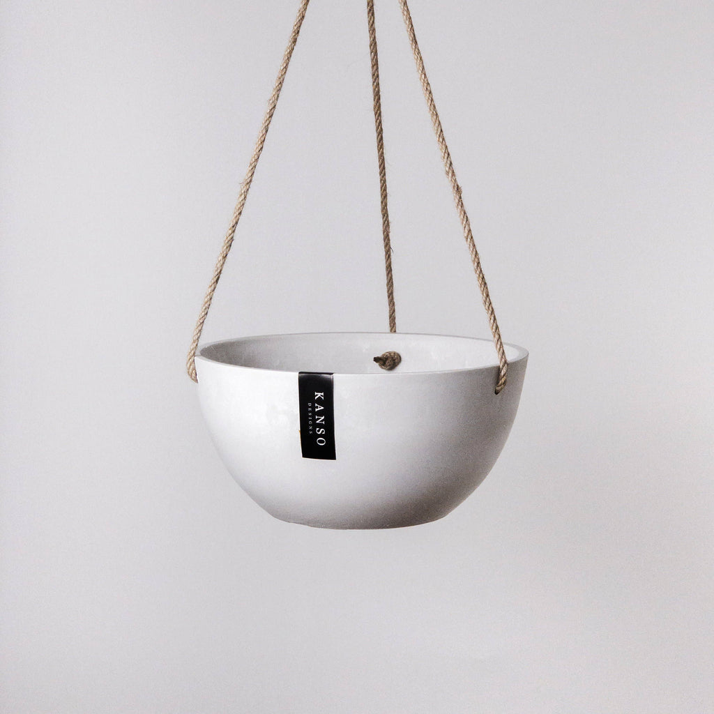 10in Hanging Planter Pot - Stone Recycled Plastic