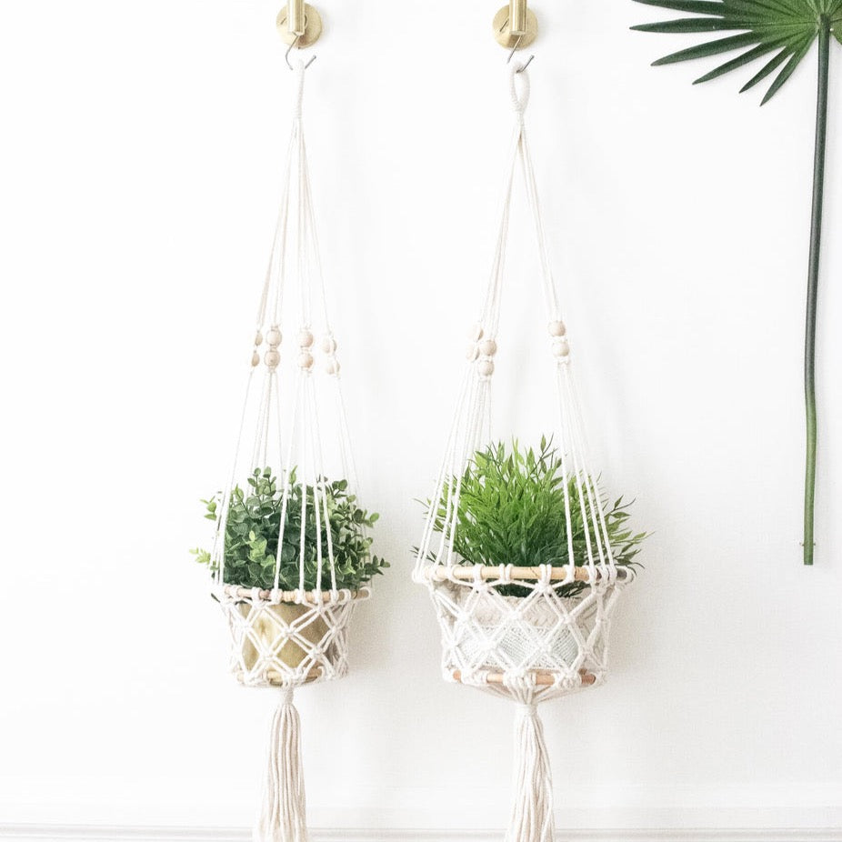 4 Pieces Macrame Plant Hanger Extender Rope Plant Hanging Basket