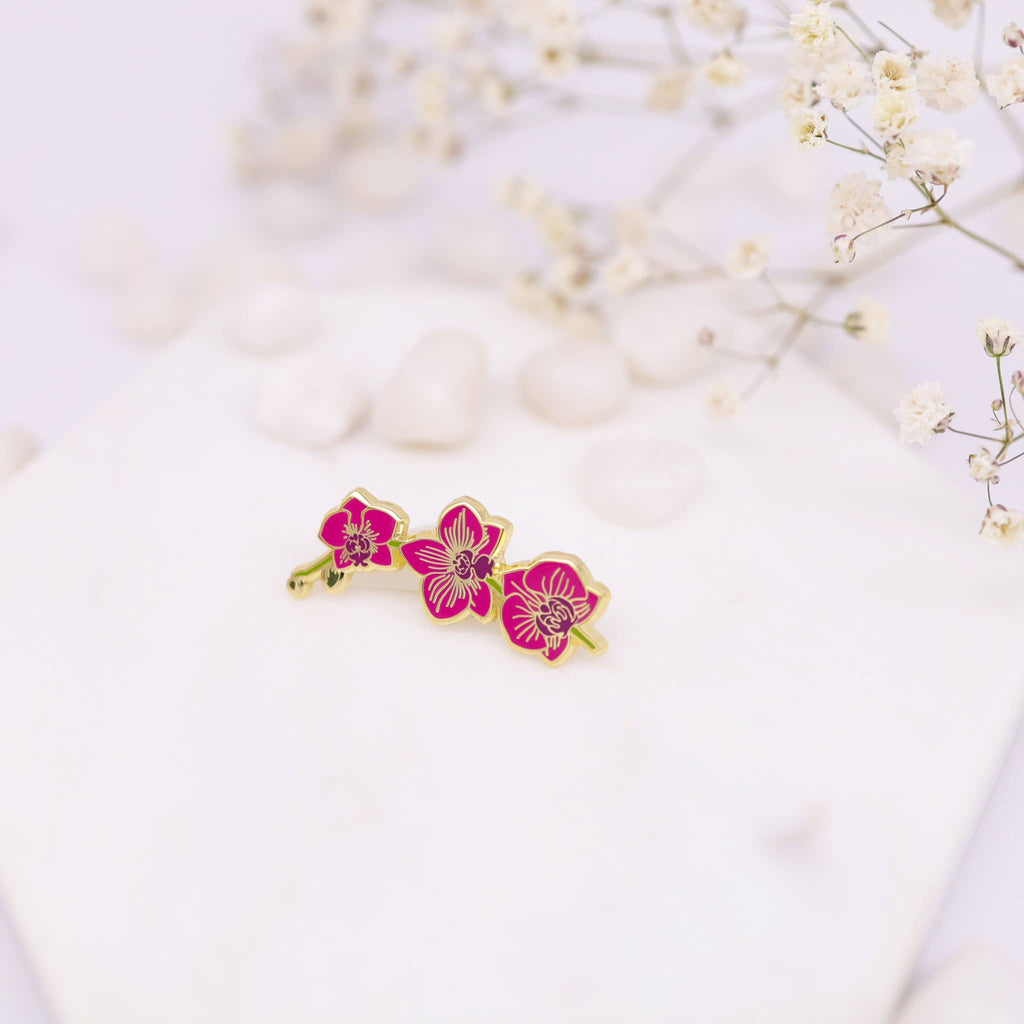 Plant Scouts - Pink Orchid Flower Pin