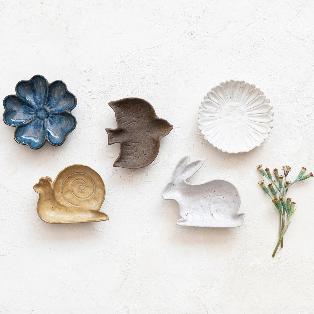 Stoneware Flora & Fauna plates