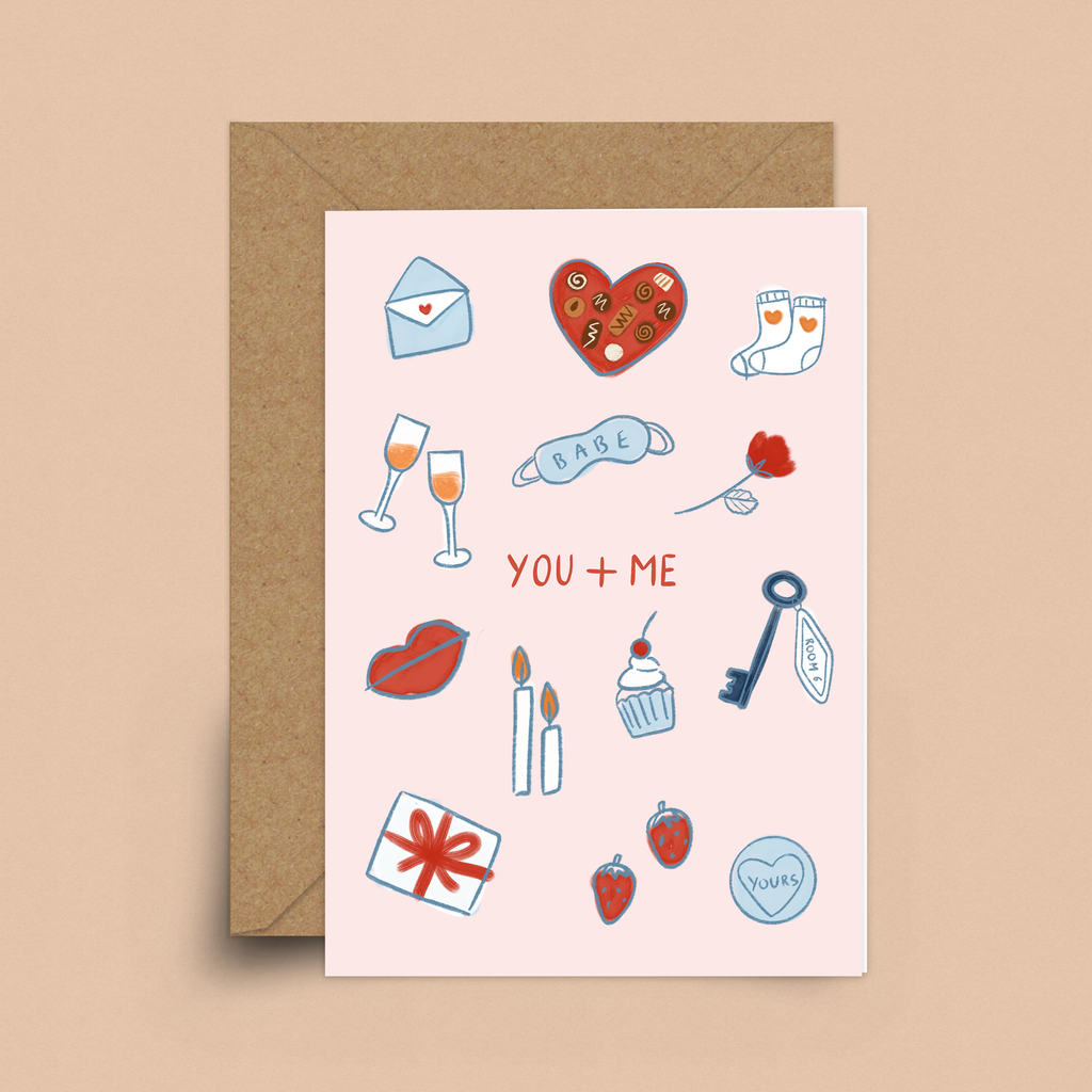 You + Me Valentine Card